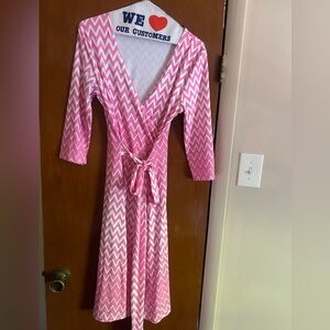 NWT pink chevron dress
